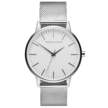 Elegante Herren-Mesh-Armbanduhr