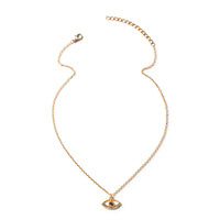 Melek Gözü Kolye Ucu Sade Elmas Seti