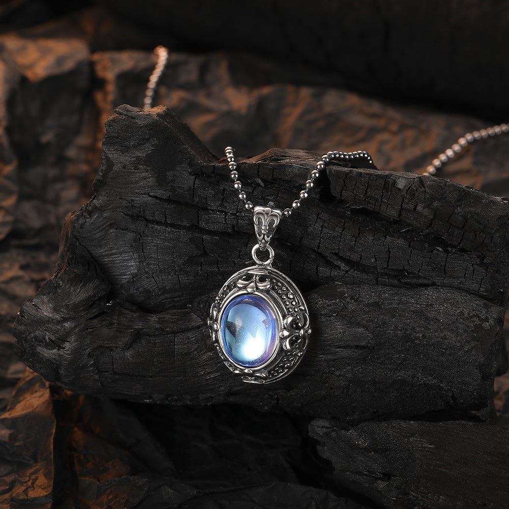 Vintage Haç Aytaşı Kolye, Kadınlar İçin Şık Tayland Gümüş Kolye Ucu, Kişiselleştirilmiş Takı